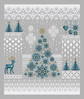 Shannon Christine:  Winter Snowfall Bead Kit for 16ct aida/32ct fabric or higher